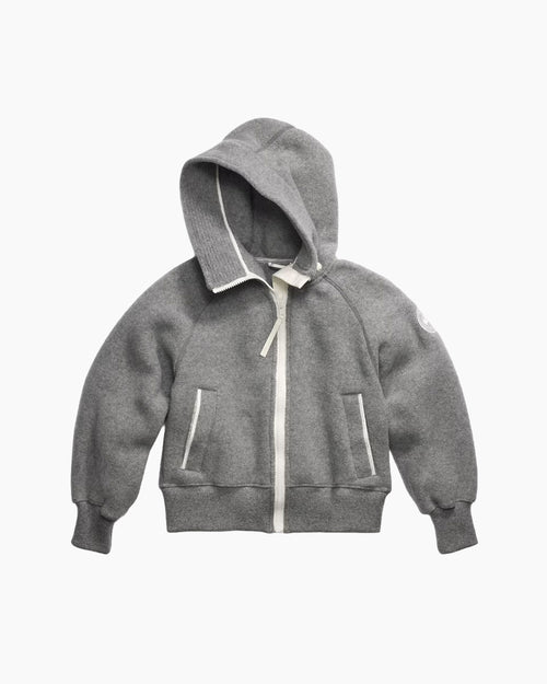 CHILLIWACK FLEECE BOMBER WHITE DISC / GREIGE