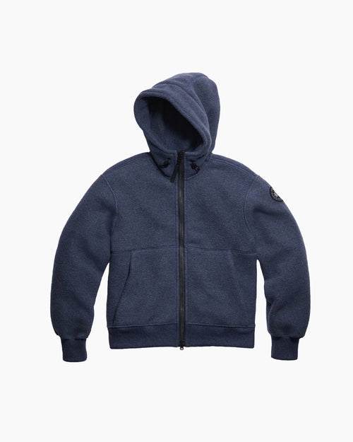 CHILLIWACK FLEECE BOMBER BLACK DISC / OXFORD NAVY
