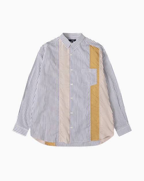 B002 / SHIRT / WHITE / NAVY / MIX