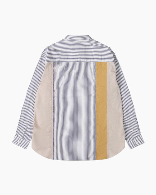 B002 / SHIRT / WHITE / NAVY / MIX