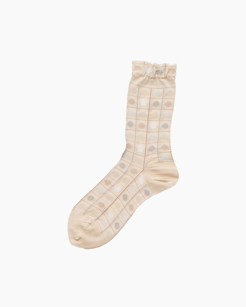 CIRCLES SOCKS / IVORY