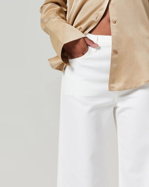 ANNINA HIGH RISE WIDE LEG / SOFT WHITE