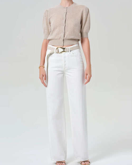 ANNINA HIGH RISE WIDE LEG / SOFT WHITE