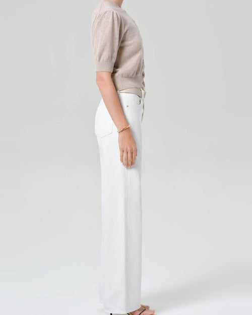 ANNINA HIGH RISE WIDE LEG / SOFT WHITE