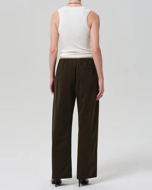 AURORA PULL ON TROUSER / DARK OLIVE