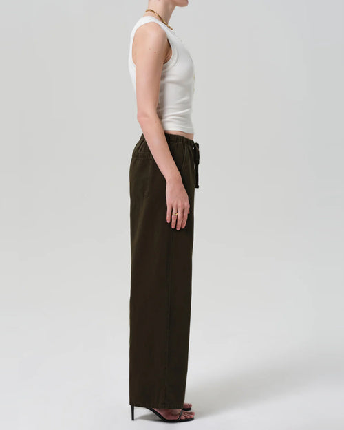 AURORA PULL ON TROUSER / DARK OLIVE