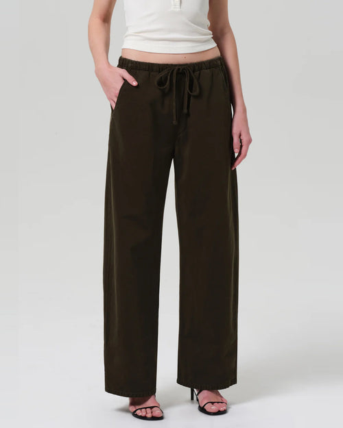AURORA PULL ON TROUSER / DARK OLIVE
