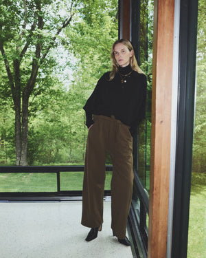 AURORA PULL ON TROUSER / DARK OLIVE