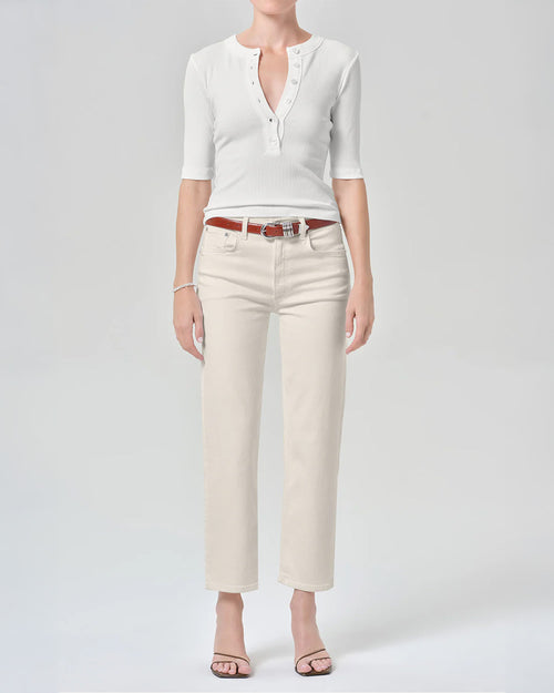 PALMA STRAIGHT CLEAN HEM / ALMOND