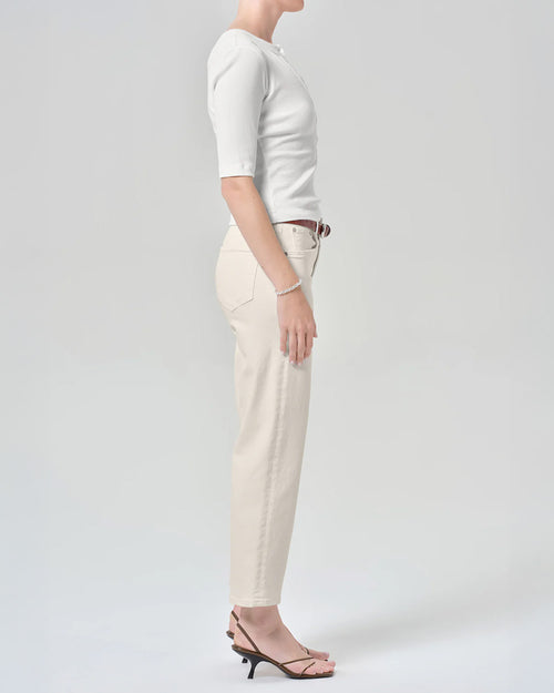 PALMA STRAIGHT CLEAN HEM / ALMOND