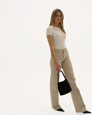 CLAYTON WIDE LEG / BISCUIT