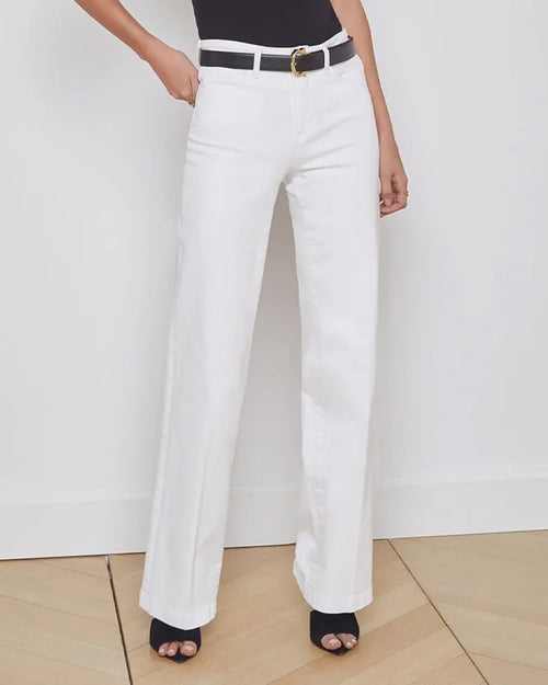 CLAYTON WIDE JEAN / BLANC