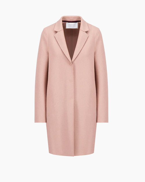 COCOON COAT PRESSED WOOL / ROSE