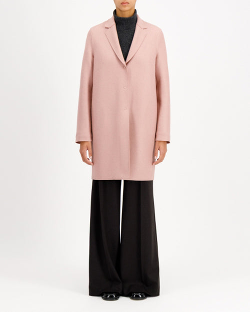 COCOON COAT PRESSED WOOL / ROSE