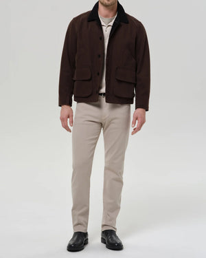 ELIJAH RELAXED STRAIGHT CASHMERE TOUCH / WHEAT