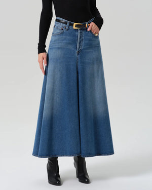 FLUID MAXI SKIRT / IRIS