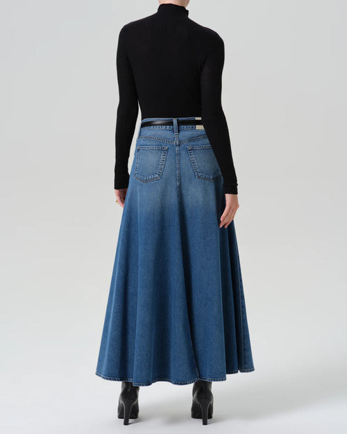 FLUID MAXI SKIRT / IRIS