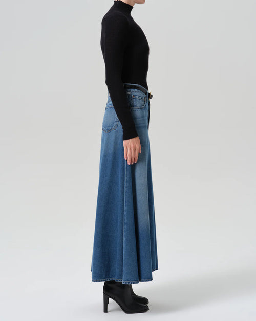 FLUID MAXI SKIRT / IRIS
