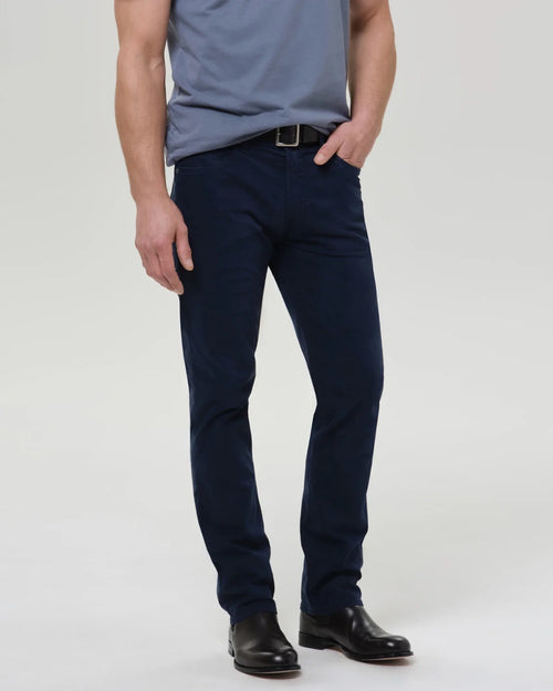 GAGE CLASSIC STRAIGHT FIT CASHMERE TOUCH SATEEN / INK