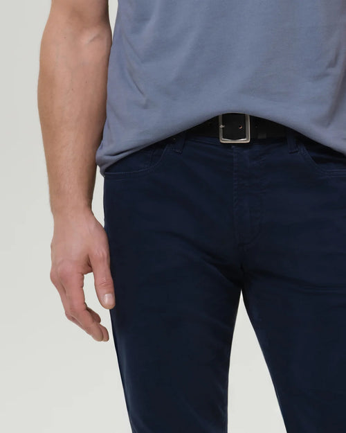 GAGE CLASSIC STRAIGHT FIT CASHMERE TOUCH SATEEN / INK