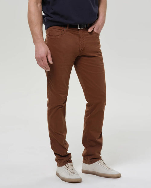 GAGE CLASSIC STRAIGHT FIT CASHMERE TOUCH SATEEN / COGNAC