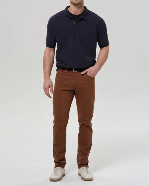 GAGE CLASSIC STRAIGHT FIT CASHMERE TOUCH SATEEN / COGNAC