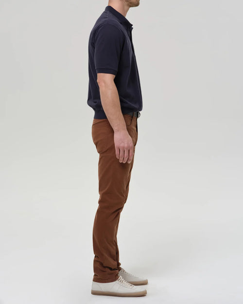 GAGE CLASSIC STRAIGHT FIT CASHMERE TOUCH SATEEN / COGNAC