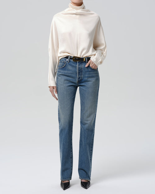 ILARIA DRAPED TOP / CREAM