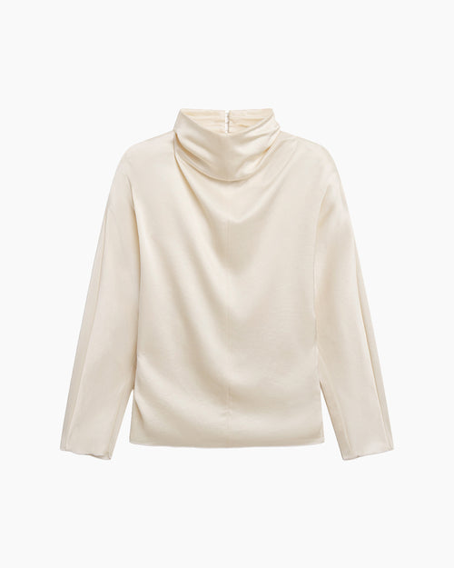 ILARIA DRAPED TOP / CREAM