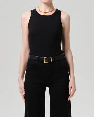ISABEL RIB TANK / BLACK