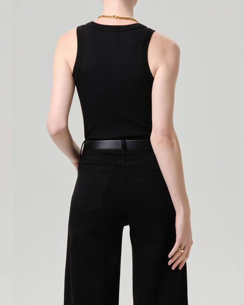 ISABEL RIB TANK / BLACK