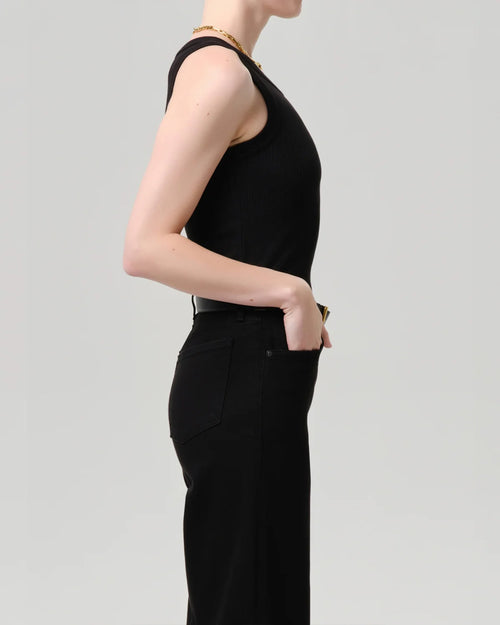 ISABEL RIB TANK / BLACK