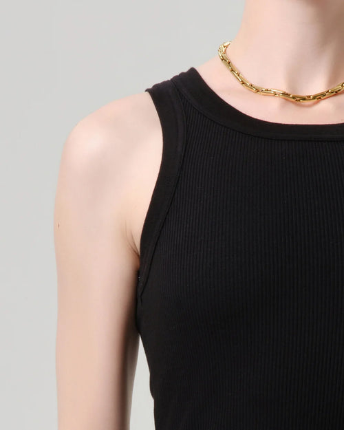 ISABEL RIB TANK / BLACK