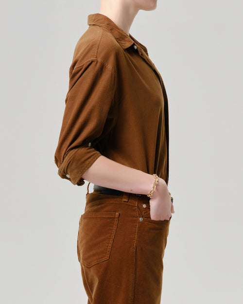CORDUROY KAYLA SHIRT / MANUKA