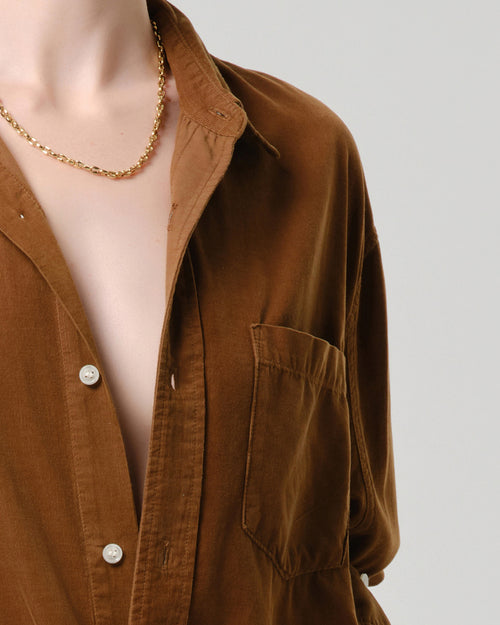 CORDUROY KAYLA SHIRT / MANUKA