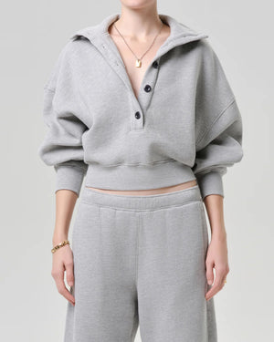 MIRELLE FUNNEL NECK / HEATHER GREY