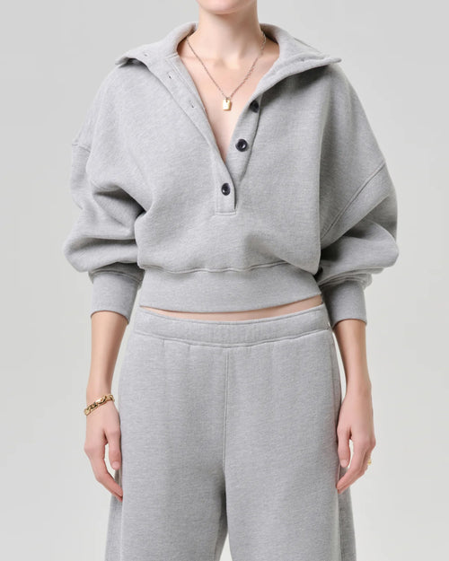 MIRELLE FUNNEL NECK / HEATHER GREY