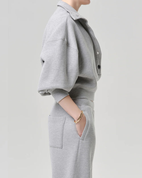 MIRELLE FUNNEL NECK / HEATHER GREY