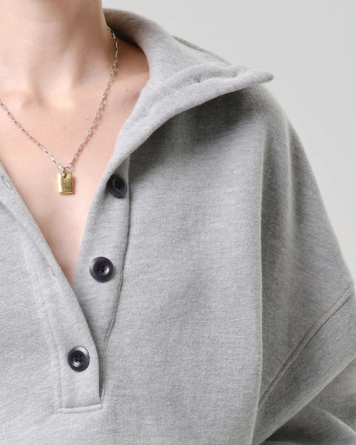 MIRELLE FUNNEL NECK / HEATHER GREY