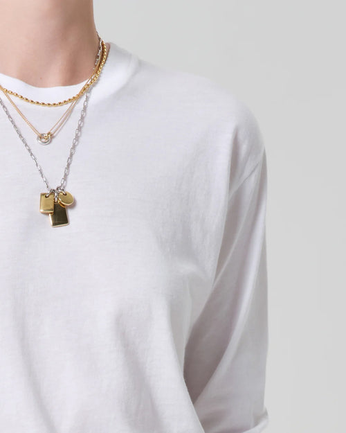 SABINE CROPPED LONG SLEEVE / WHITE