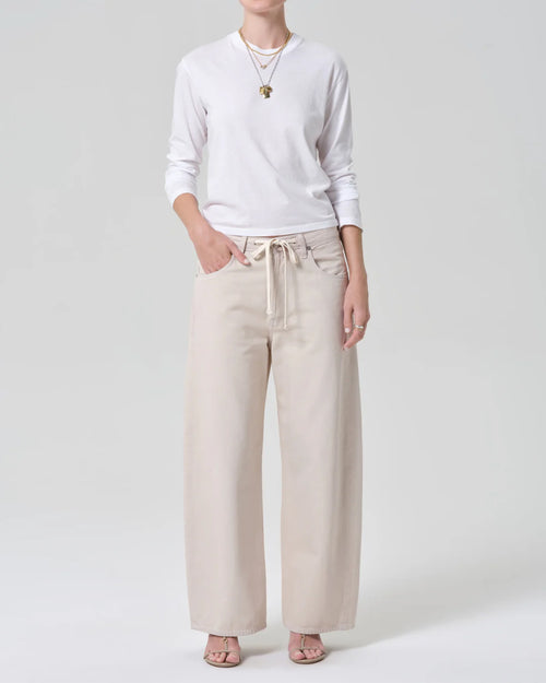 SABINE CROPPED LONG SLEEVE / WHITE