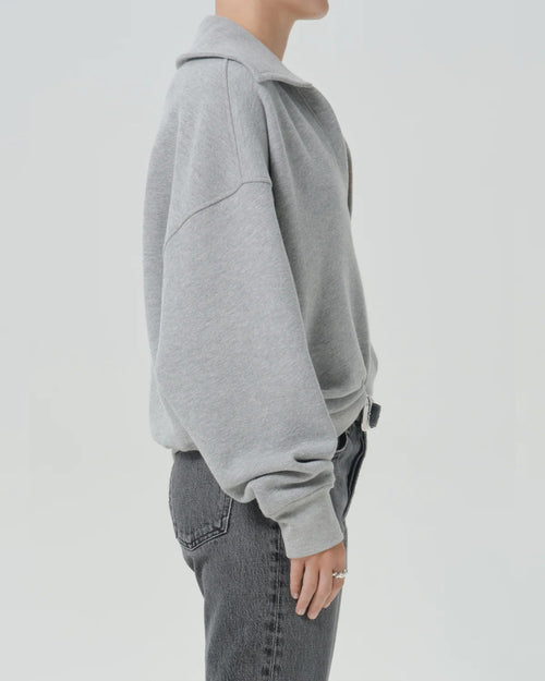 TRAPEZE PULLOVER / HEATHER GREY