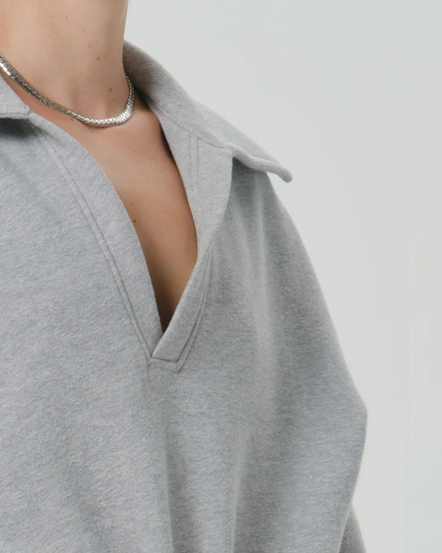 TRAPEZE PULLOVER / HEATHER GREY