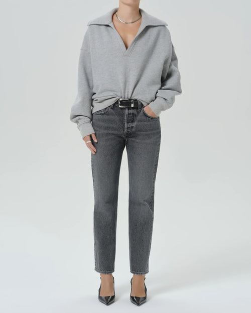 TRAPEZE PULLOVER / HEATHER GREY
