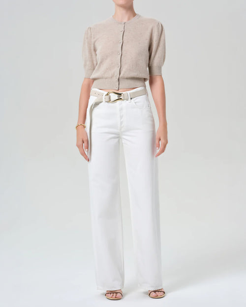 ANNINA HIGH RISE WIDE LEG / SOFT WHITE