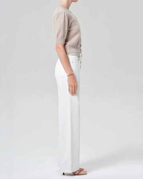 ANNINA HIGH RISE WIDE LEG / SOFT WHITE