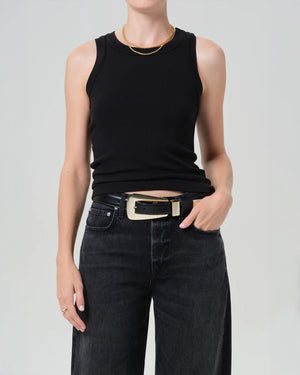 ISABEL RIB TANK / BLACK