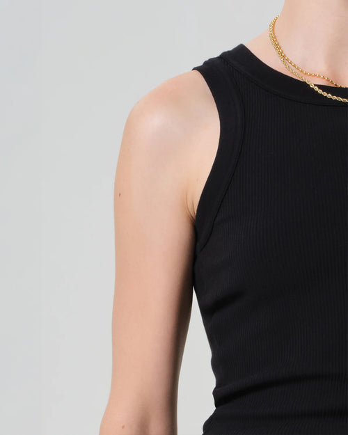 ISABEL RIB TANK / BLACK