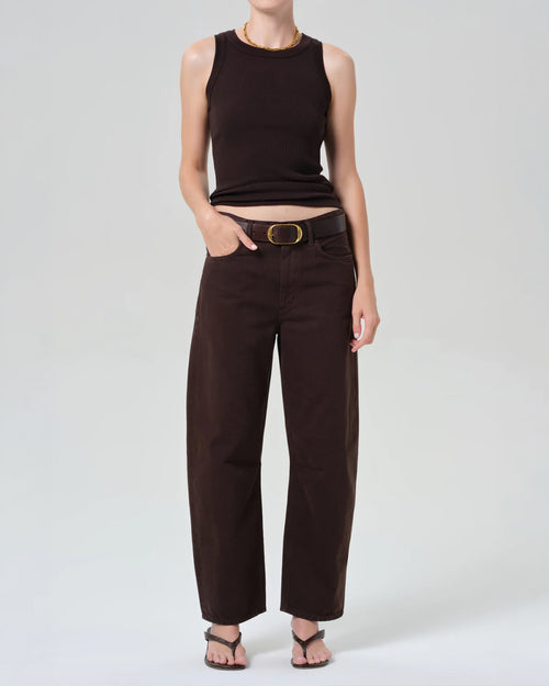 ISABEL RIB TANK / CHOCOLATE