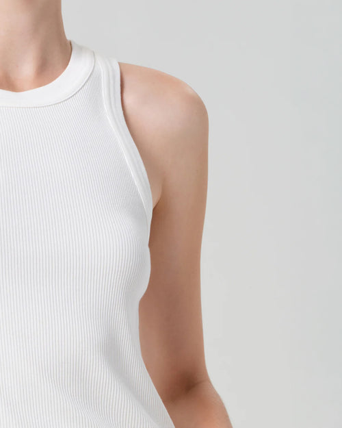 ISABEL RIB TANK / WHITE